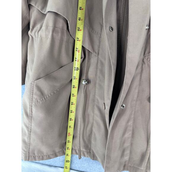 Vintage Forrani Women's sz M Khaki Sport Coat Light Jacket Drawstring Waist 90s - Picture 6 of 11